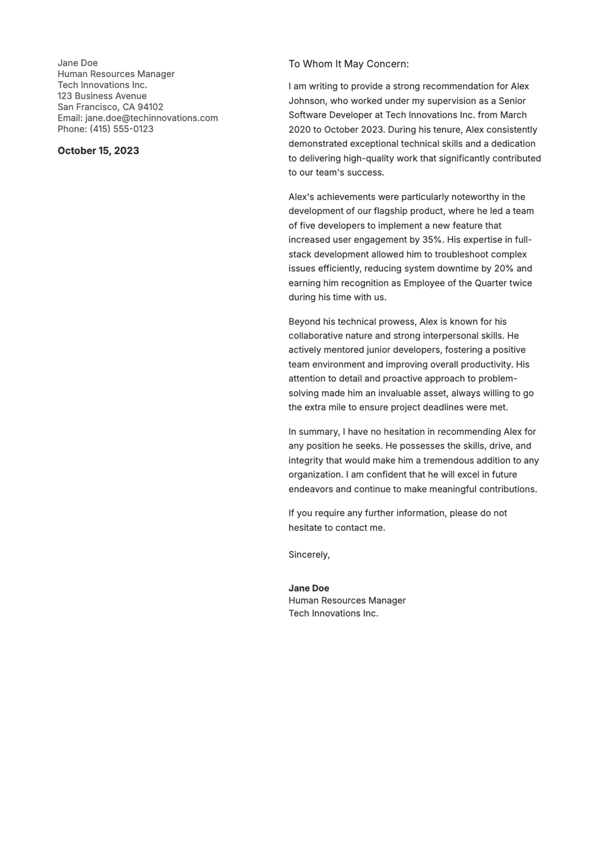 Professional recommendation letter for Sarah Johnson from marketing director_variant_3